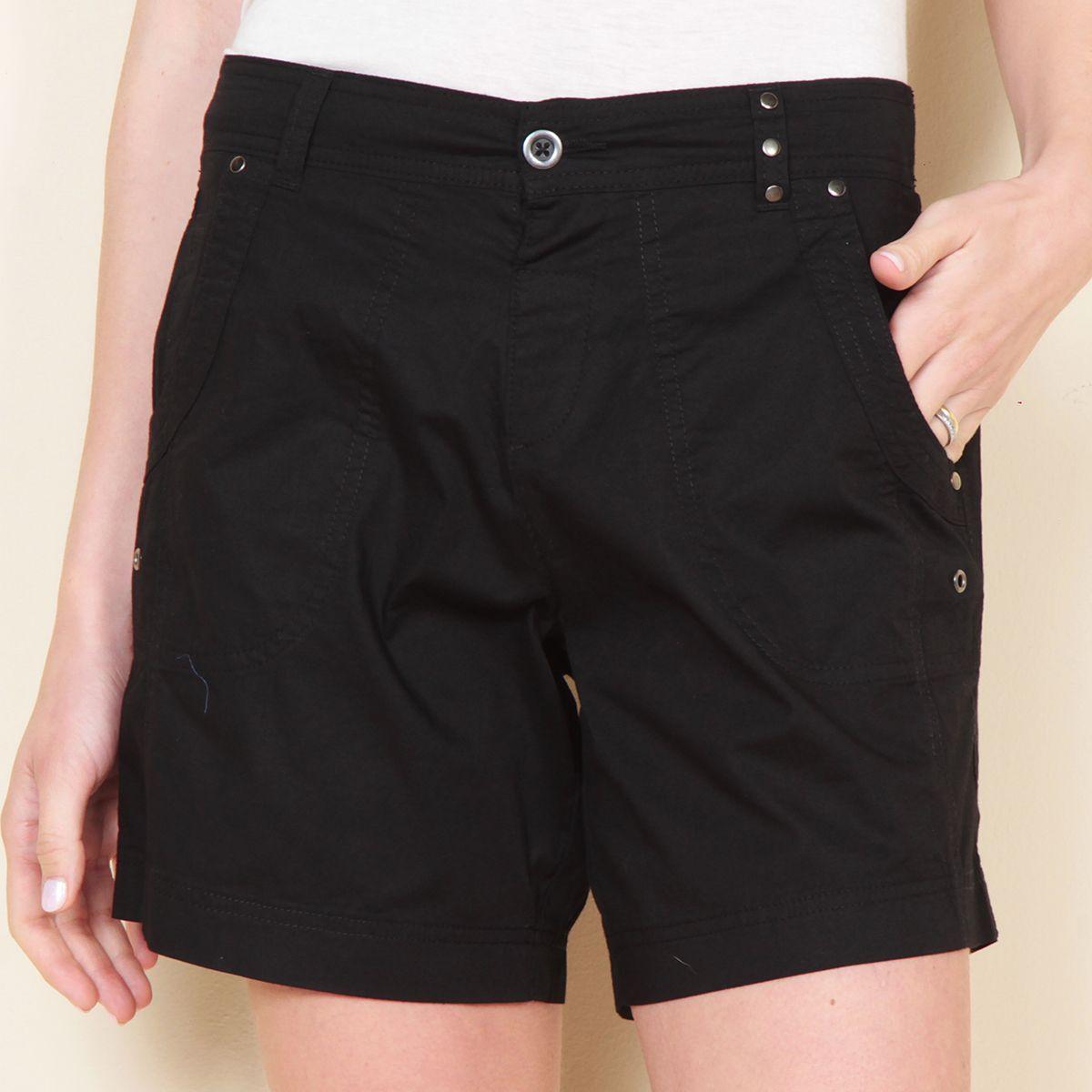 Short Solido Tiro Alto Pretina Basica 1 Boton-2