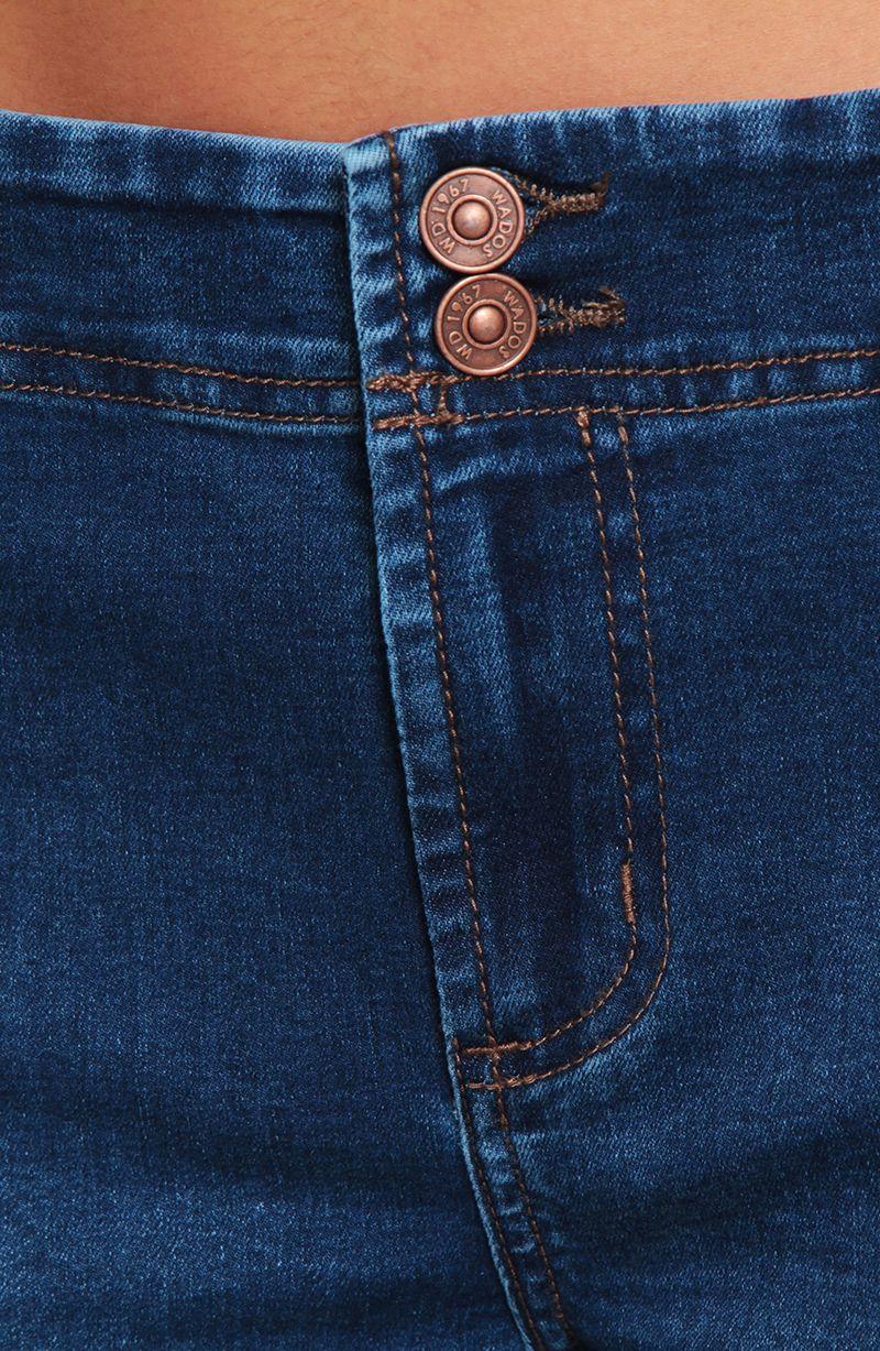 Jeans Cargo Recto Basico Pretina Media  Dos Botones-2