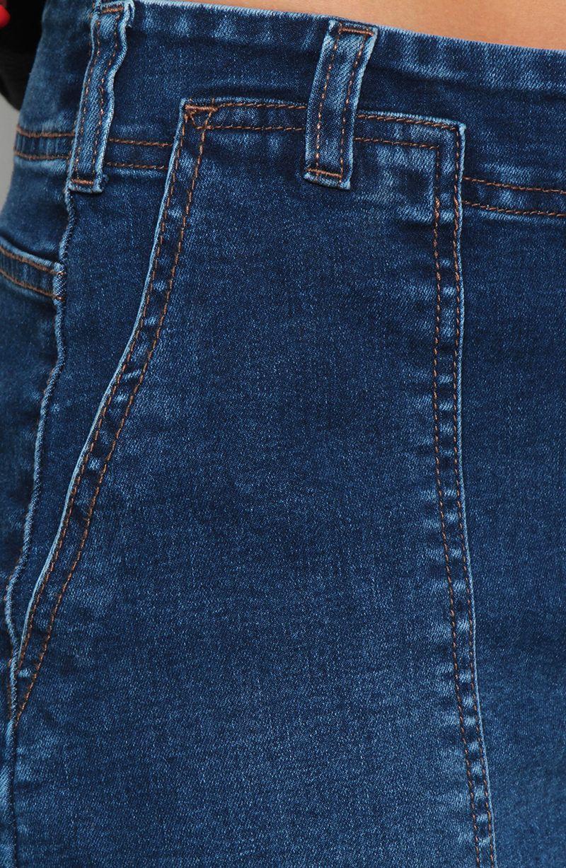 Jeans Cargo Recto Basico Pretina Media  Dos Botones-3