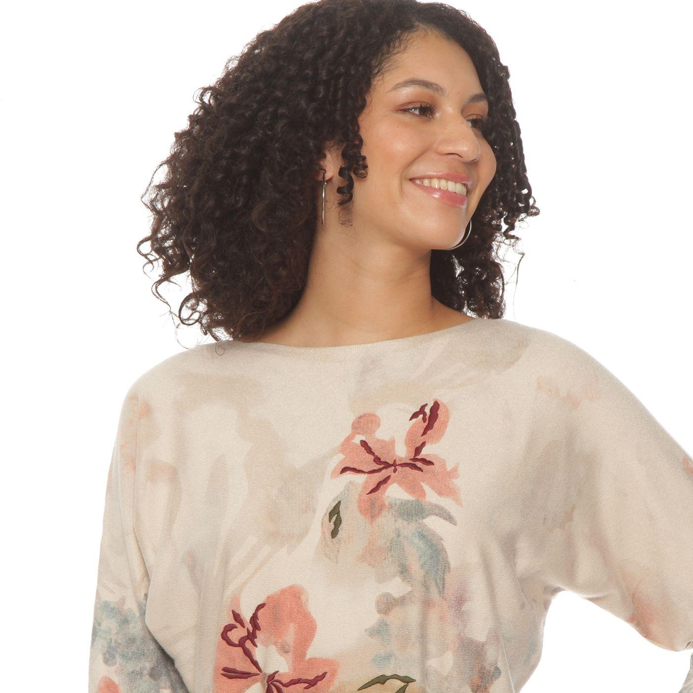 Sweater Manga 3/4 Sublimado   Escote Redondo-5