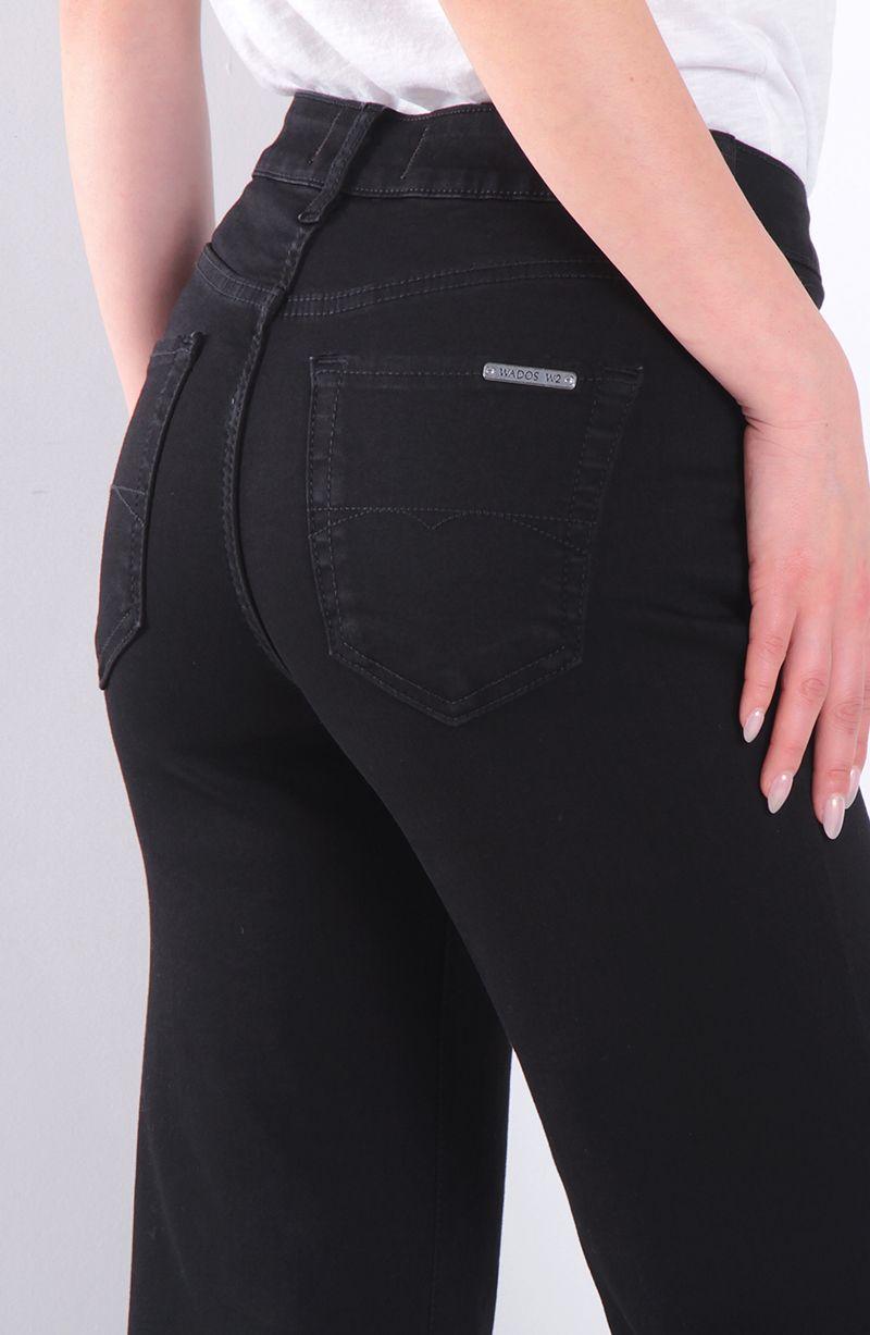 Jeans Recto Tiro Alto Basico Pretina Un Boton-2