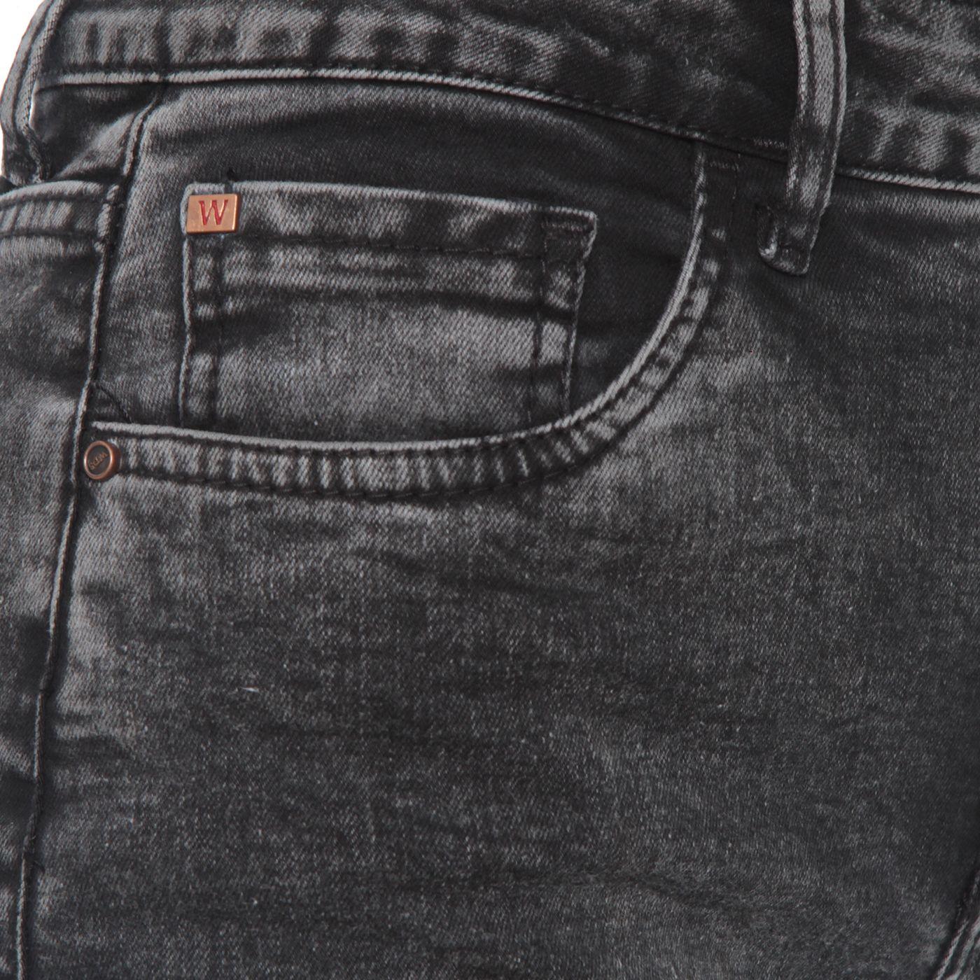 Jeans Recto Tiro  1 Boton Alto Pretina Basica-9