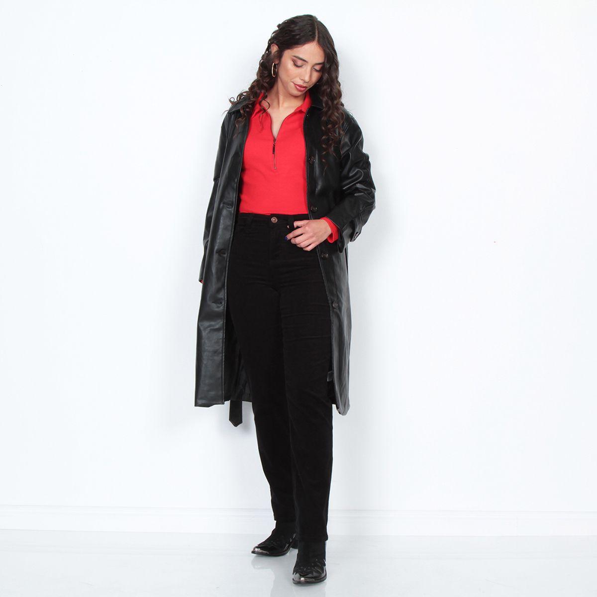 Pantalon Cotele Recto Push In Push Up Pretina  Basica Un Boton-4