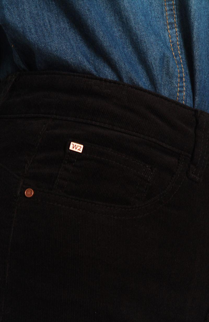 Pantalon Cotele Recto Push In Push Up Pretina  Basica Un Boton-6