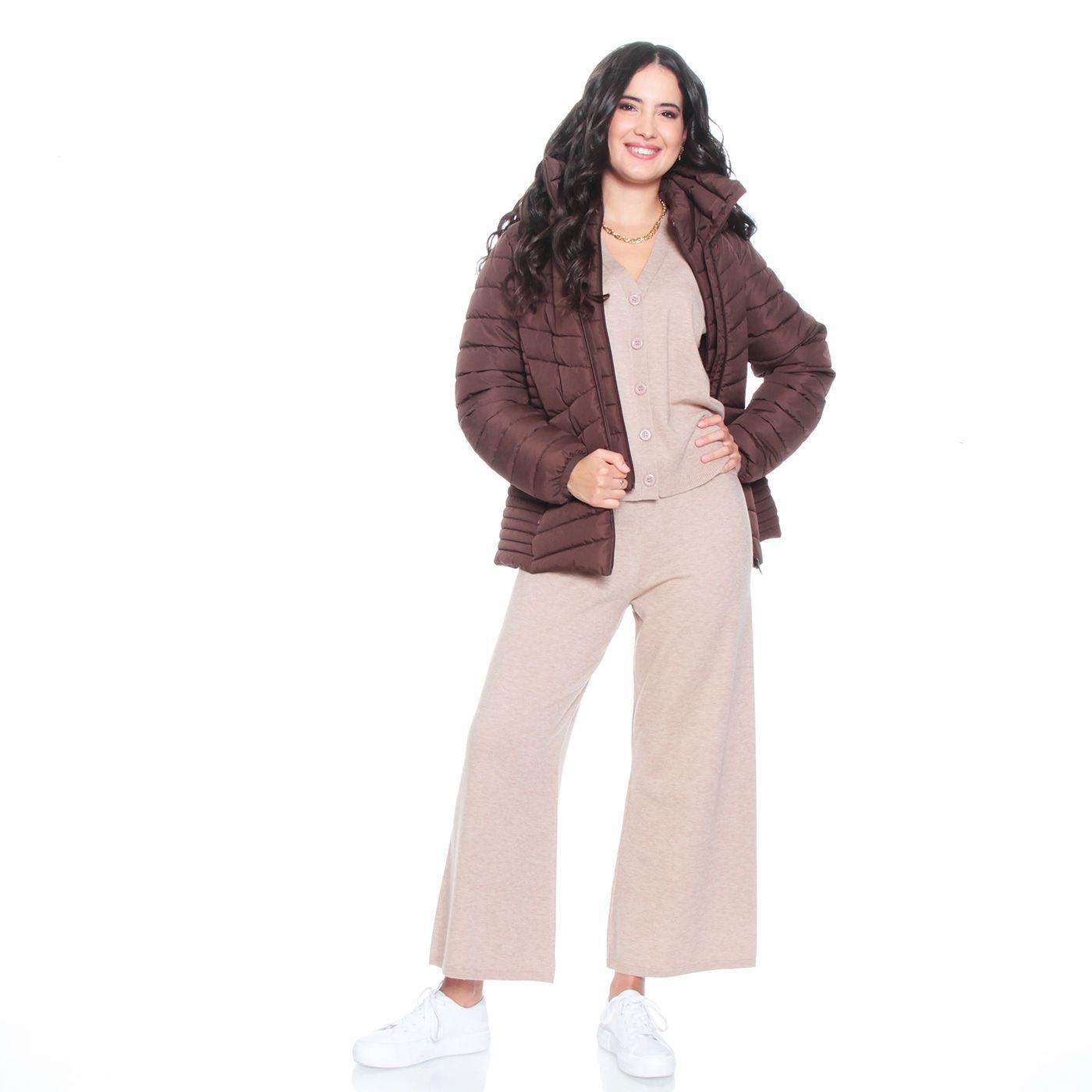 Conjunto Chaleco Sin Manga Y Pantalon Wide Leg Tiro Alto-4