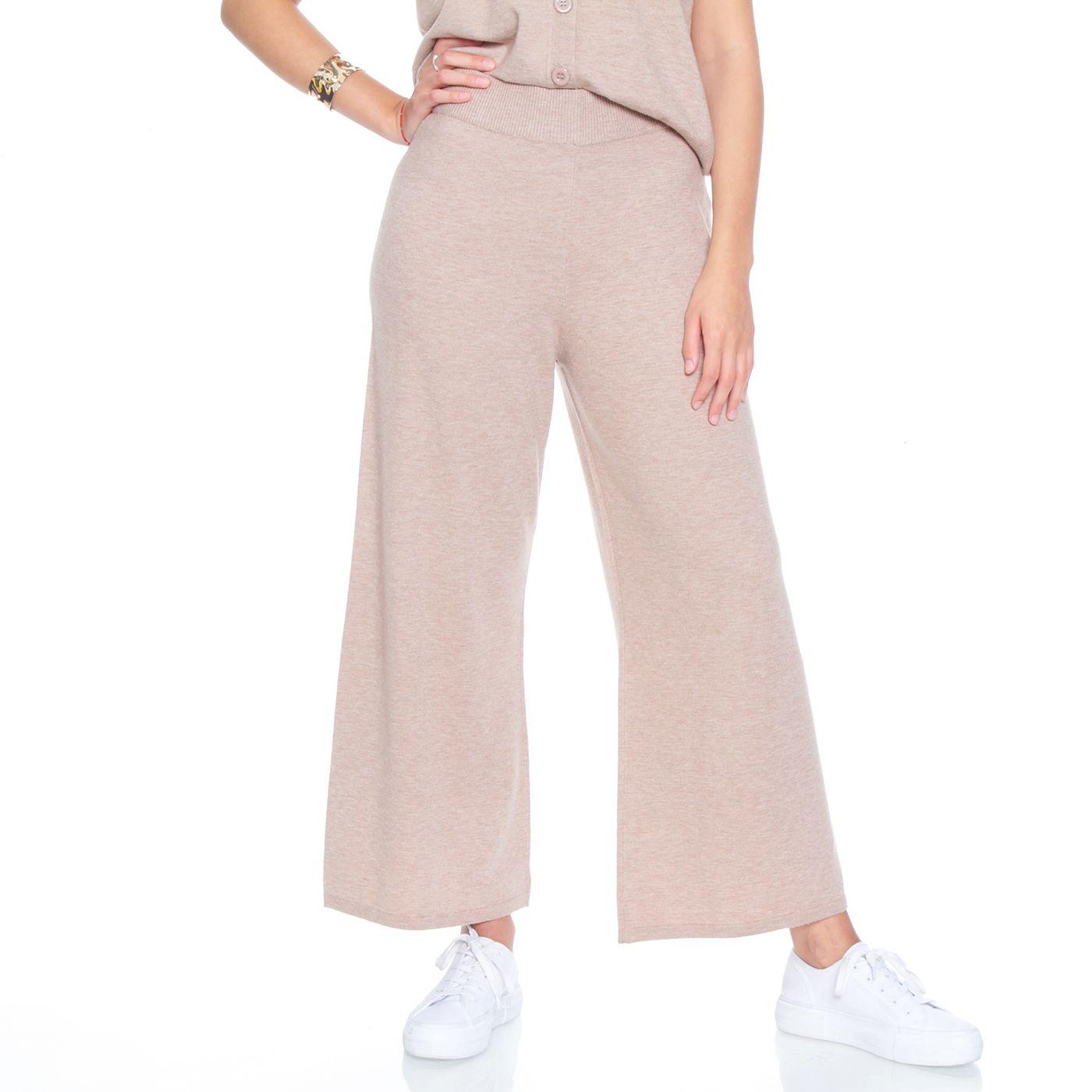 Conjunto Chaleco Sin Manga Y Pantalon Wide Leg Tiro Alto-6