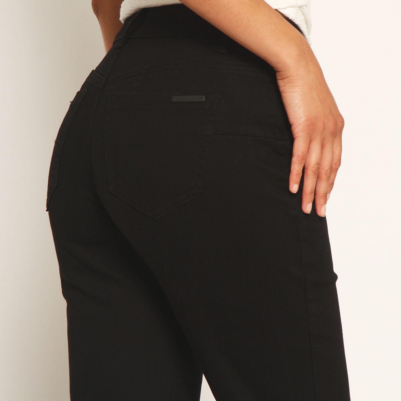 Jeans Flare  Tiro Alto Pretina    Basica-4