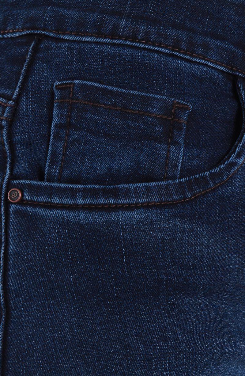Jeans Wide Tiro Alto Pretina Basica Un Boton-5