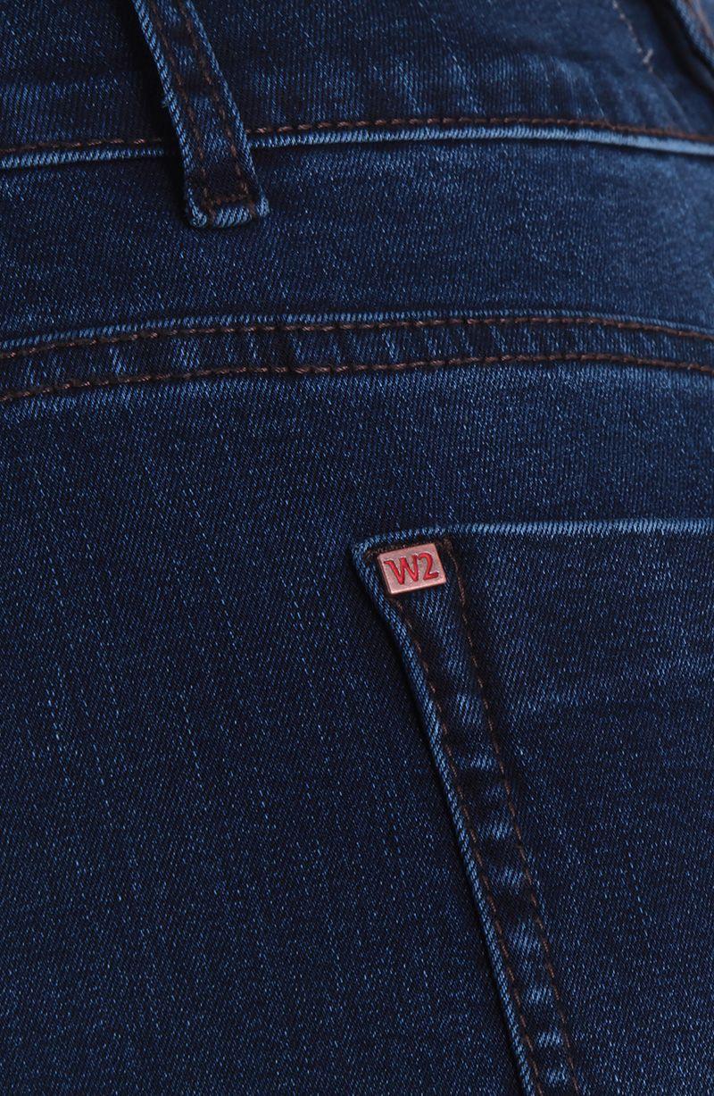 Jeans Wide Tiro Alto Pretina Basica Un Boton-7