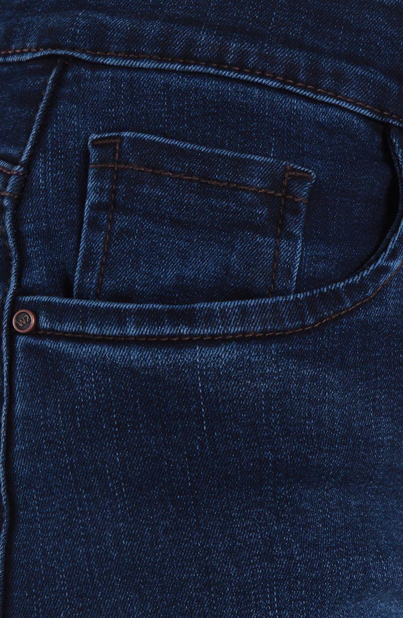 Jeans Wide Tiro Alto Pretina Basica Un Boton-5