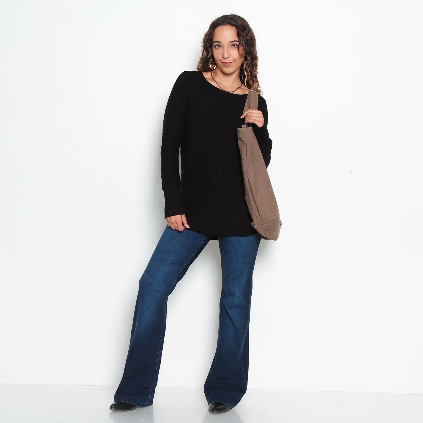 Sweater Basico Manga Larga   Escote Redondo-2