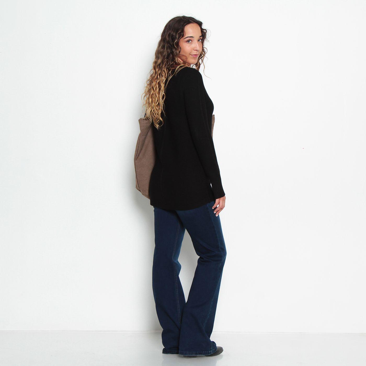 Sweater Basico Manga Larga   Escote Redondo-4