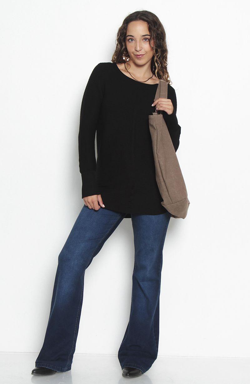 Sweater Basico Manga Larga   Escote Redondo-2