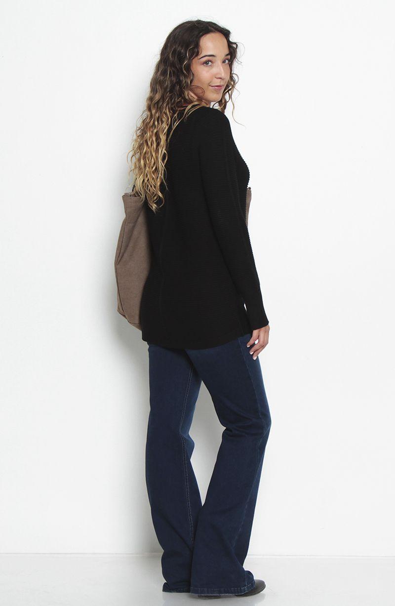 Sweater Basico Manga Larga   Escote Redondo-4