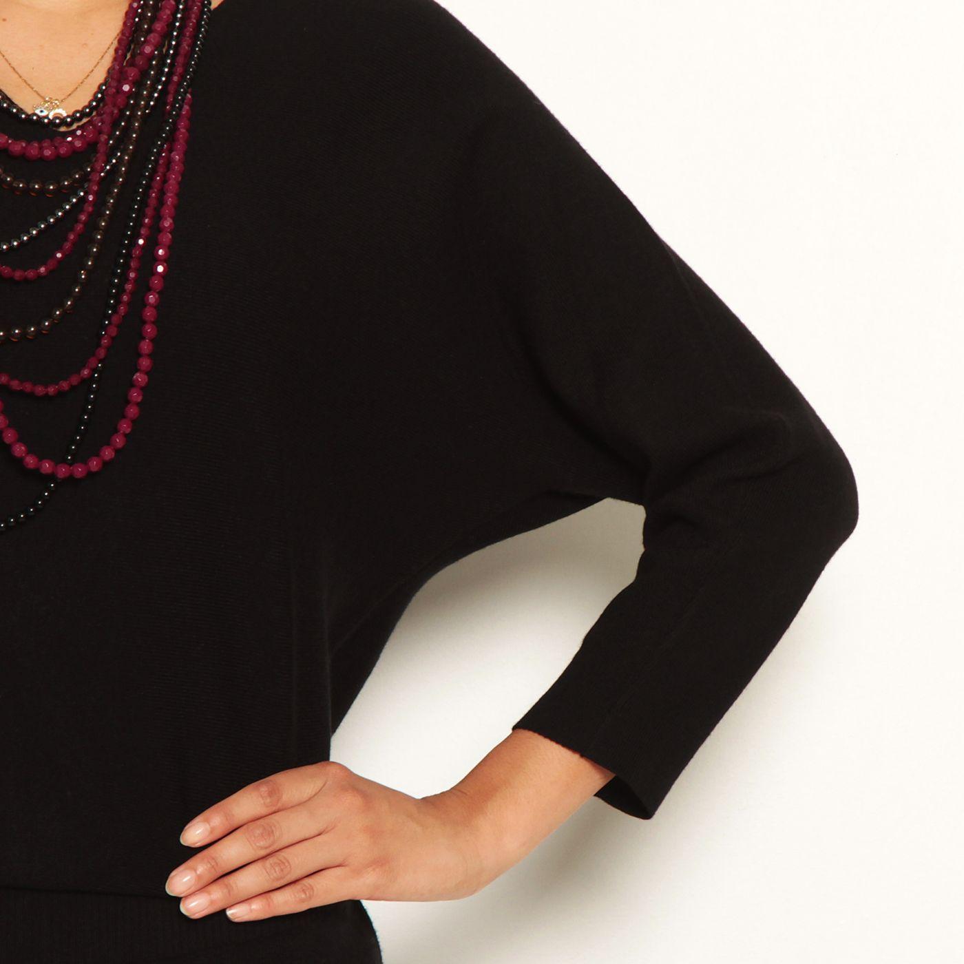 Conjunto Tejido Sweater Y Pantalon Wide Leg Tiro Alto Pretina Elastica-5