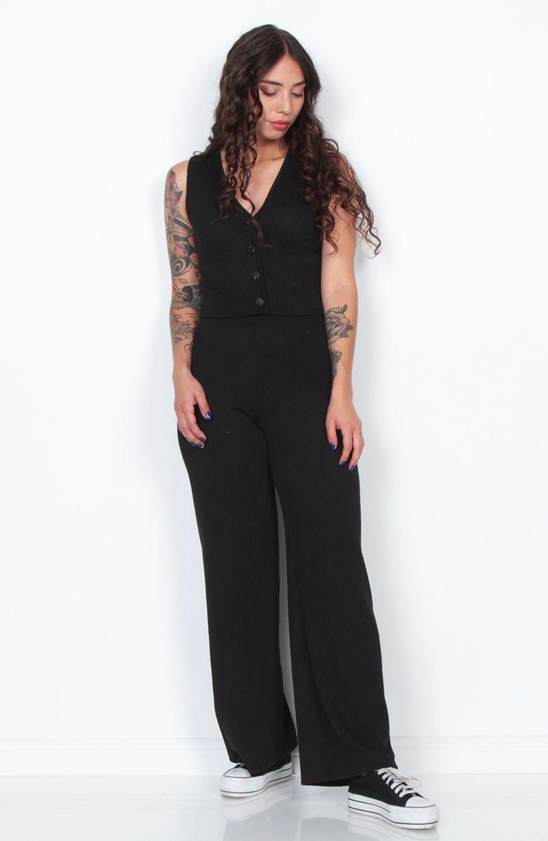 Conjunto Vest Y Pantalon Solido-2