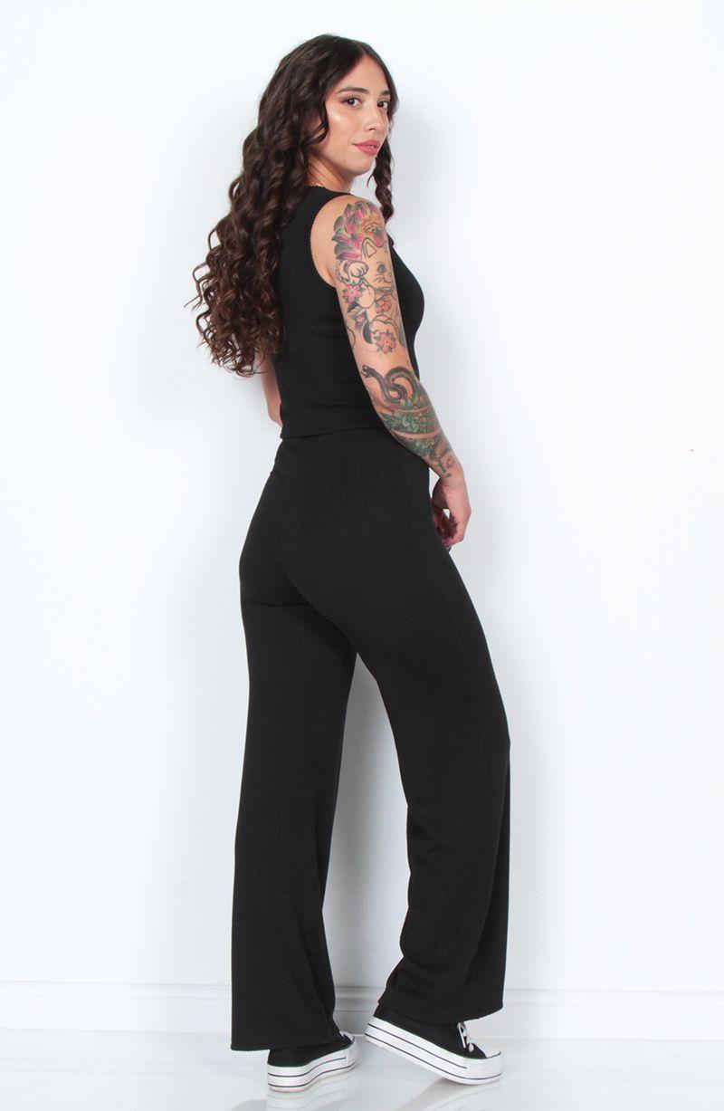 Conjunto Vest Y Pantalon Solido-4