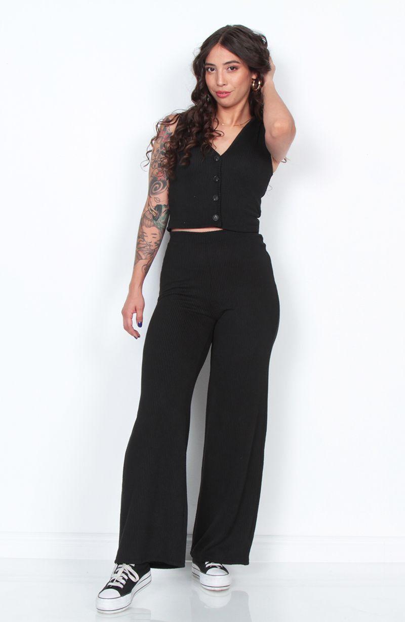 Conjunto Vest Y Pantalon Solido-9