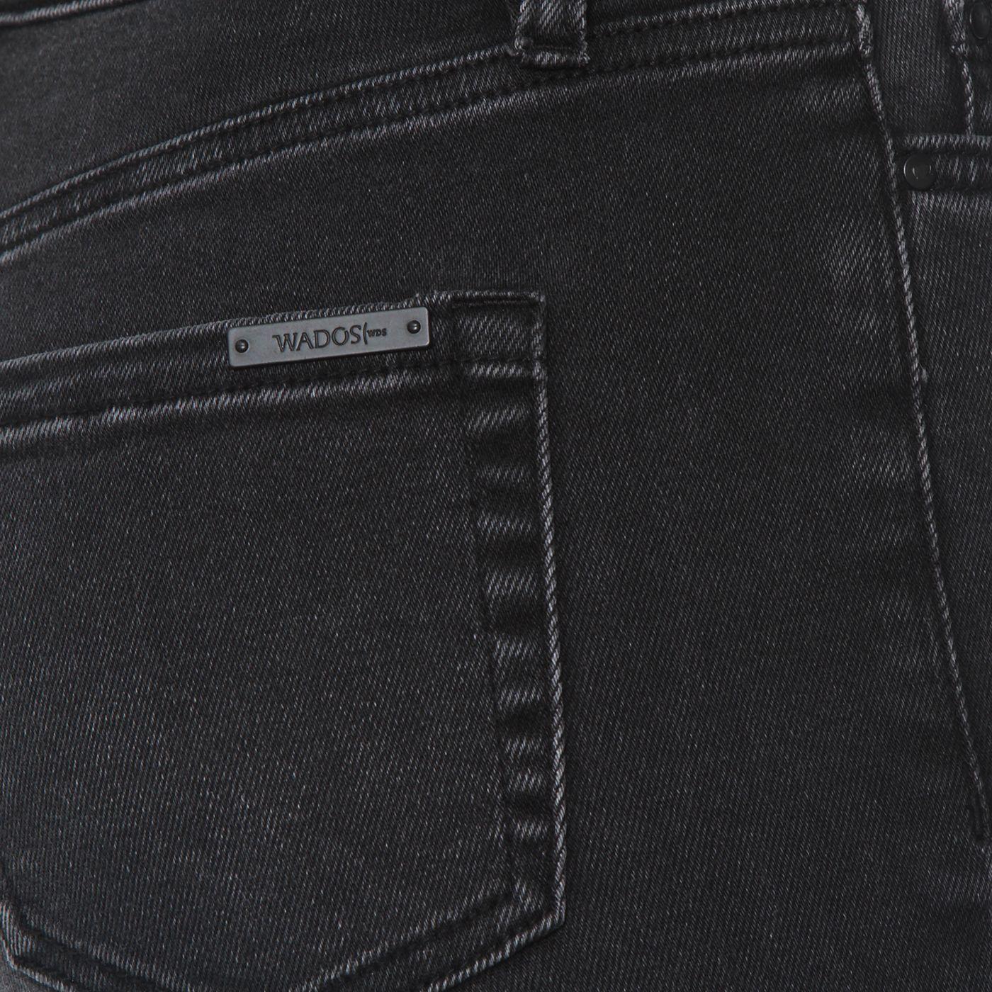 Jeans Wide Leg Tiro Alto Pretina  Basica 1 Boton-8