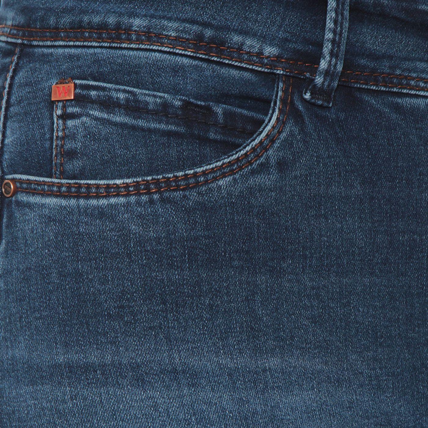 Jeans Pitillo Tiro Alto Pretina Media 2 Botones Push Up-7