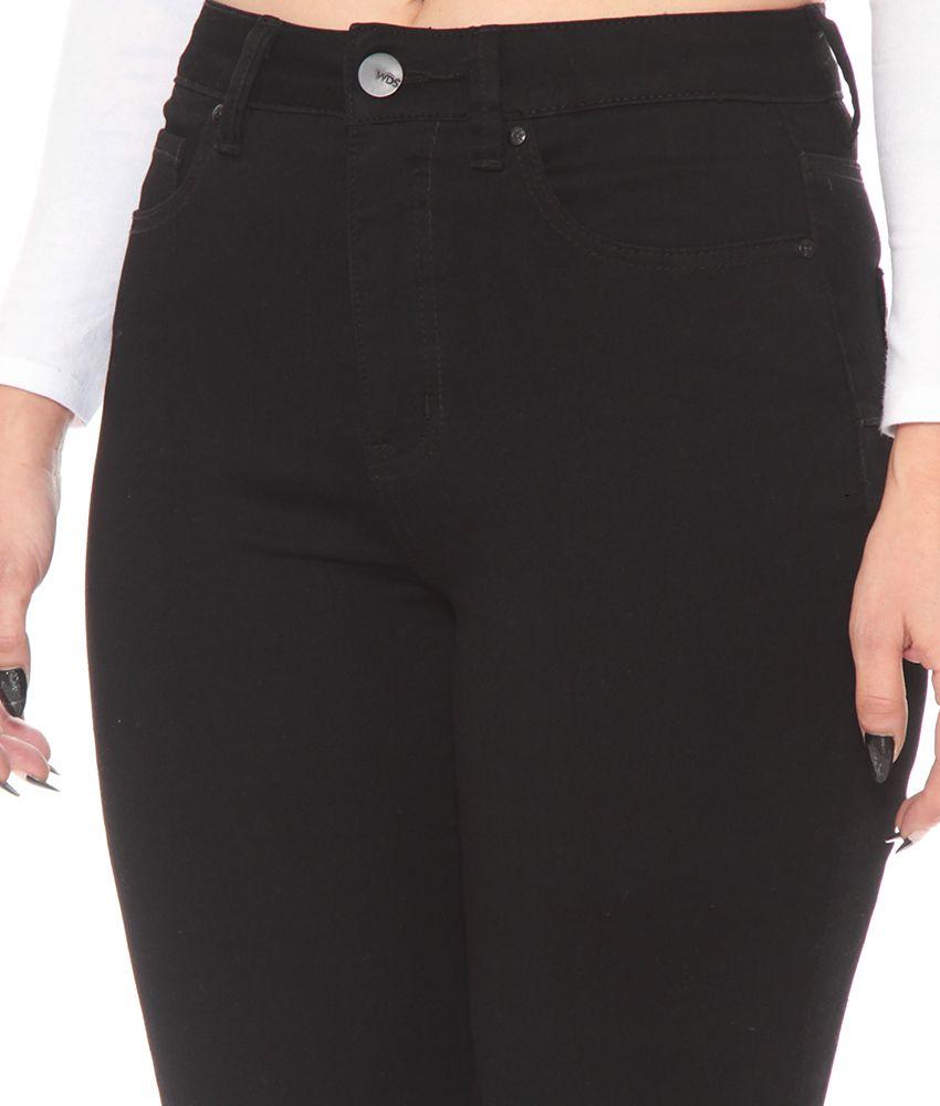 Jeans Pretina Basica Flare Tiro Alto Push Up-3