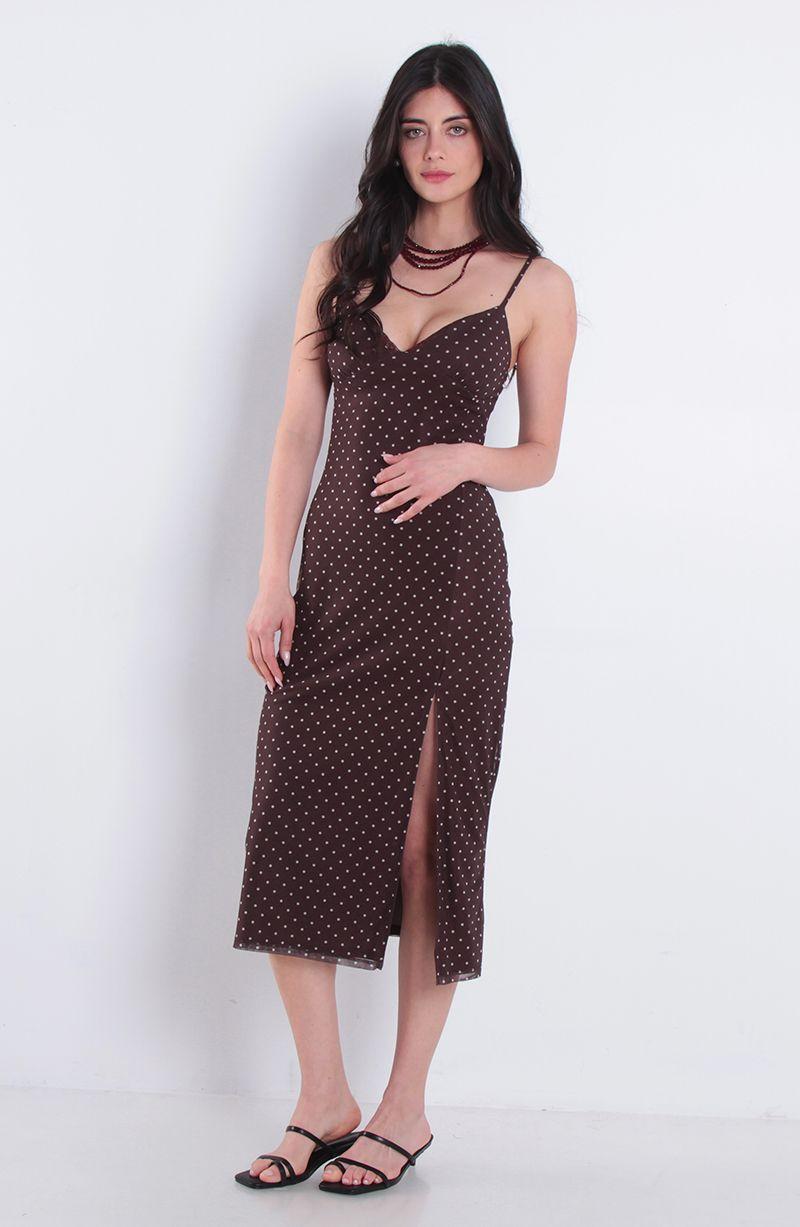 Vestido Largo Estampado Sin Mangas Cuello En V-3