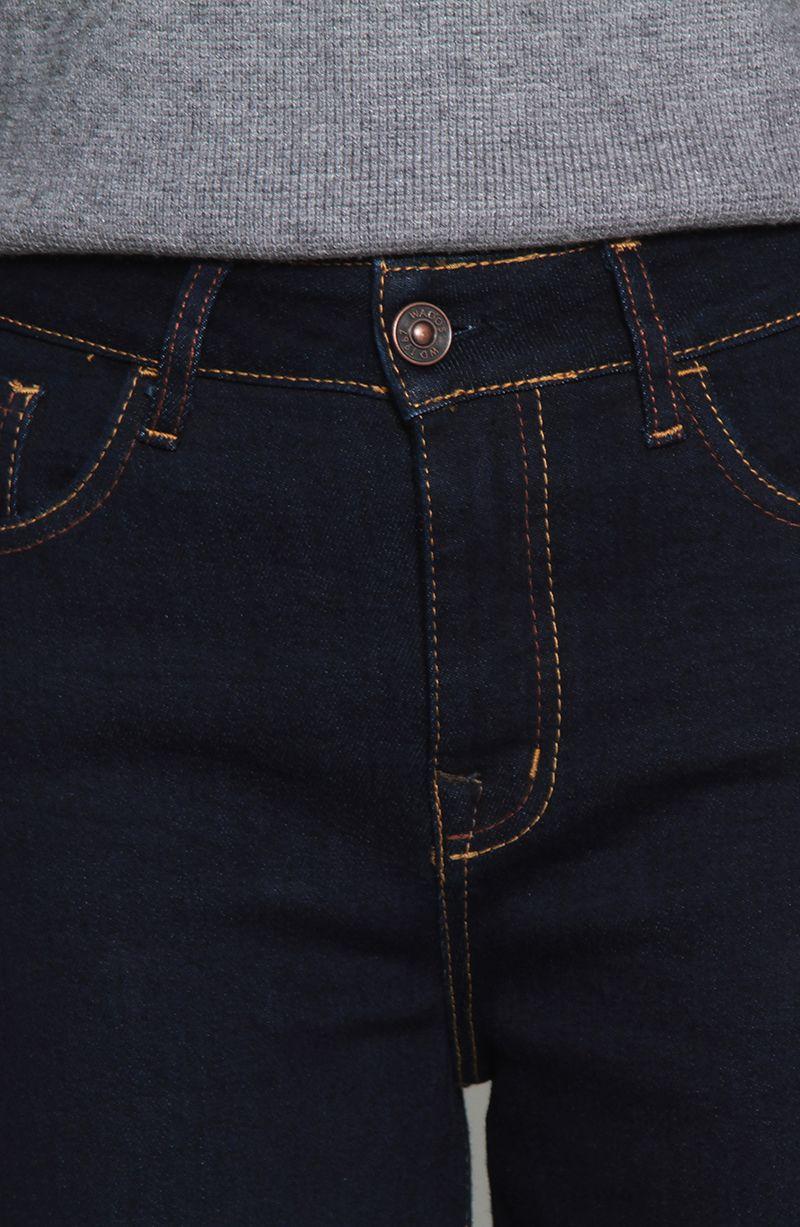 Jeans Wide Leg Tiro Alto  Pretina Basica   1 Boton-1