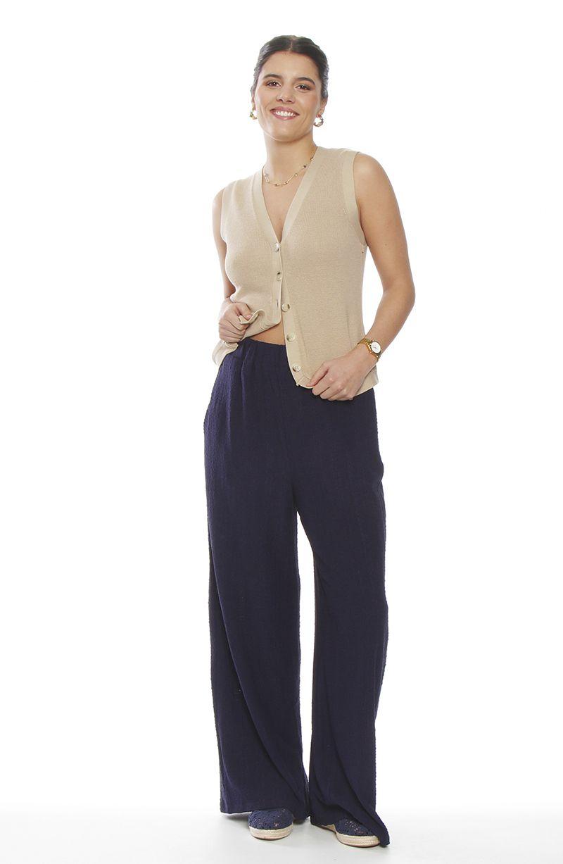 Chaleco  Sin Manga  Abotonado En Delantero-2