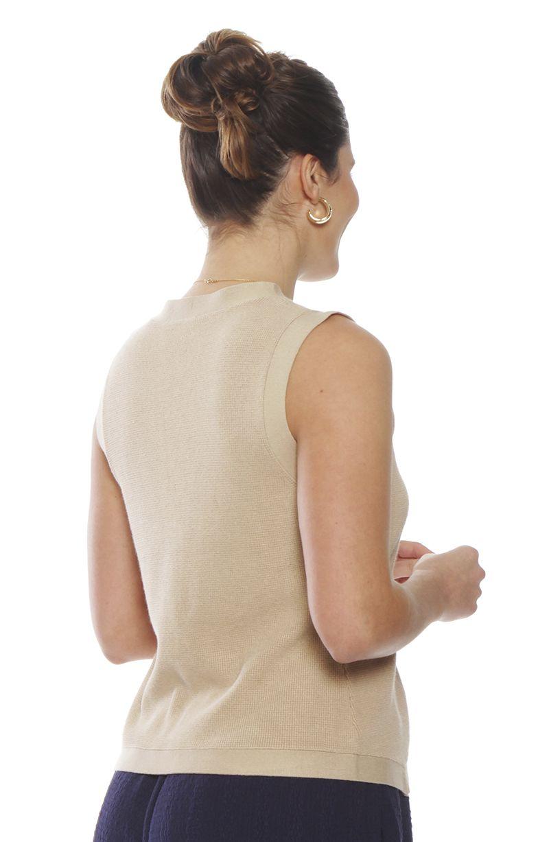 Chaleco  Sin Manga  Abotonado En Delantero-6