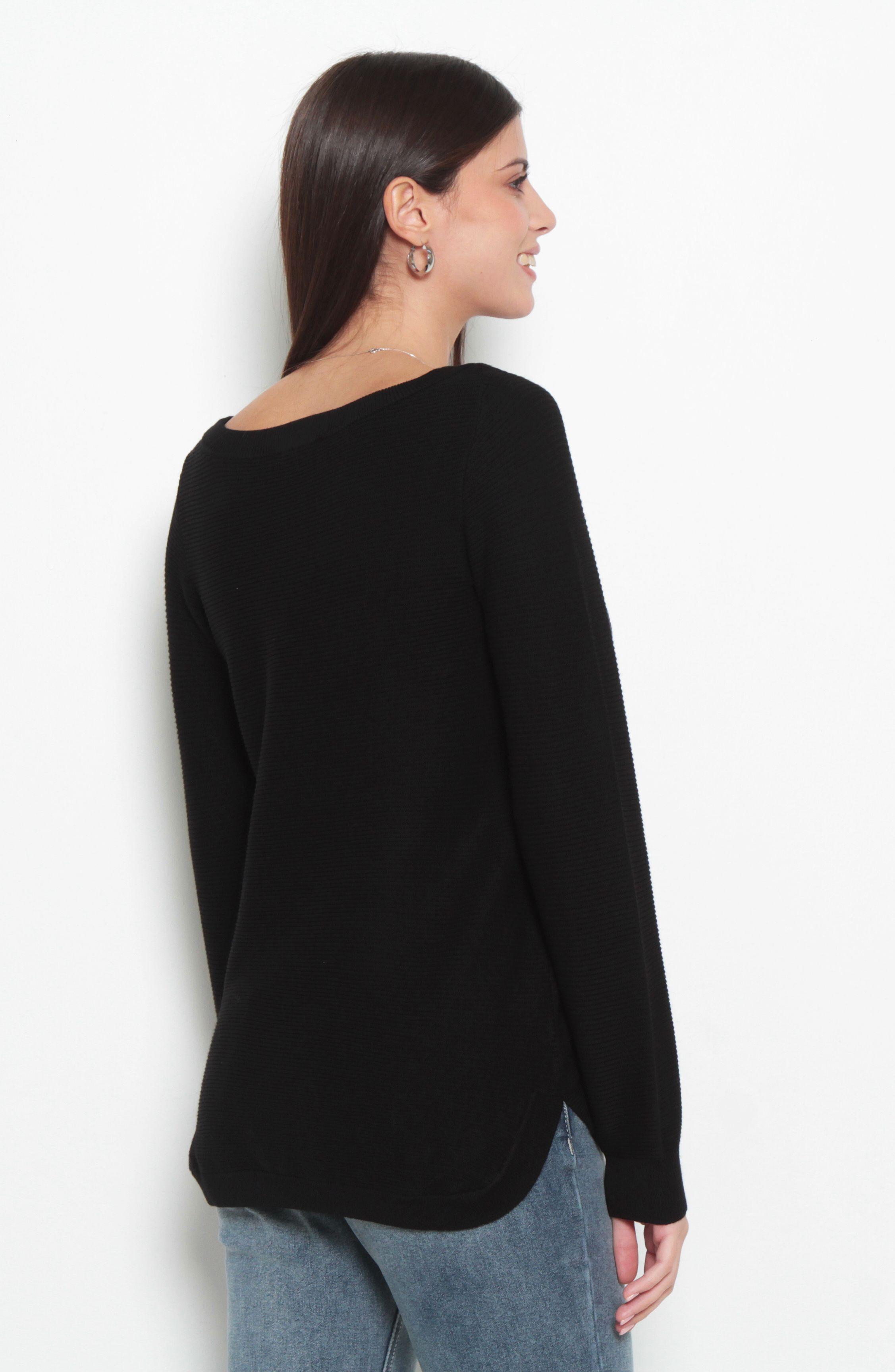 Sweater  Manga   Larga Escote   Redondo-2