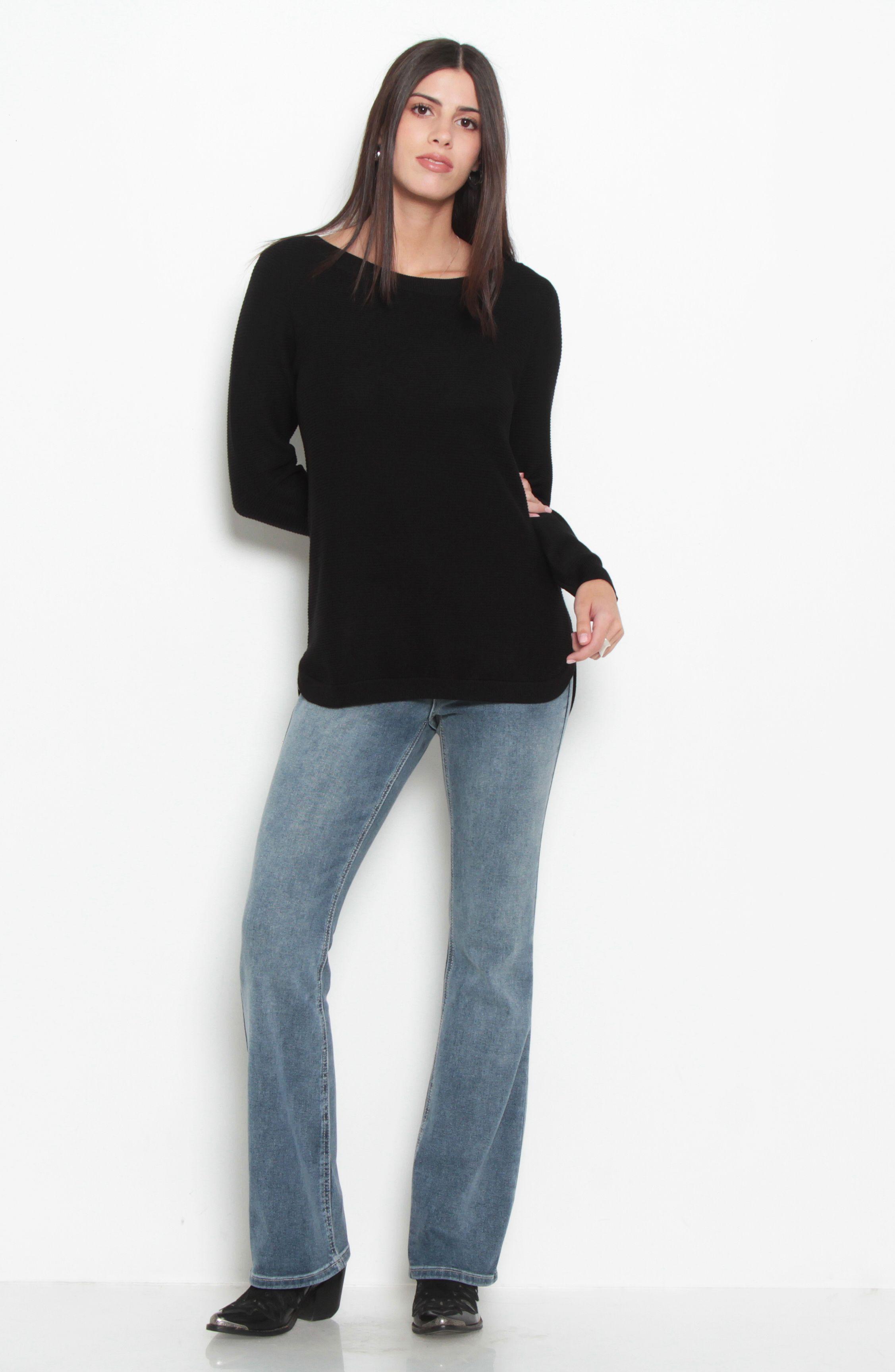 Sweater  Manga   Larga Escote   Redondo-6