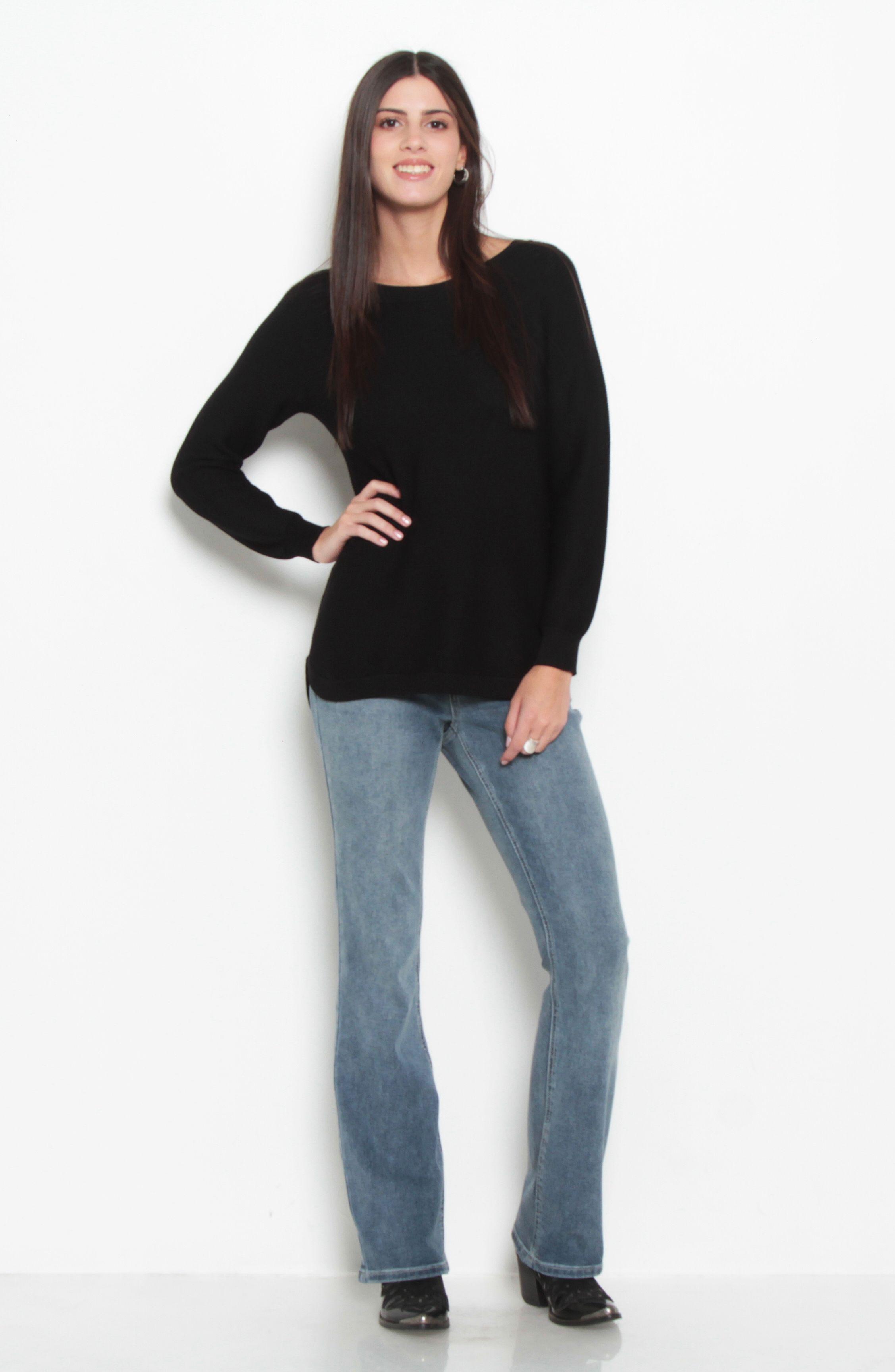 Sweater  Manga   Larga Escote   Redondo-7