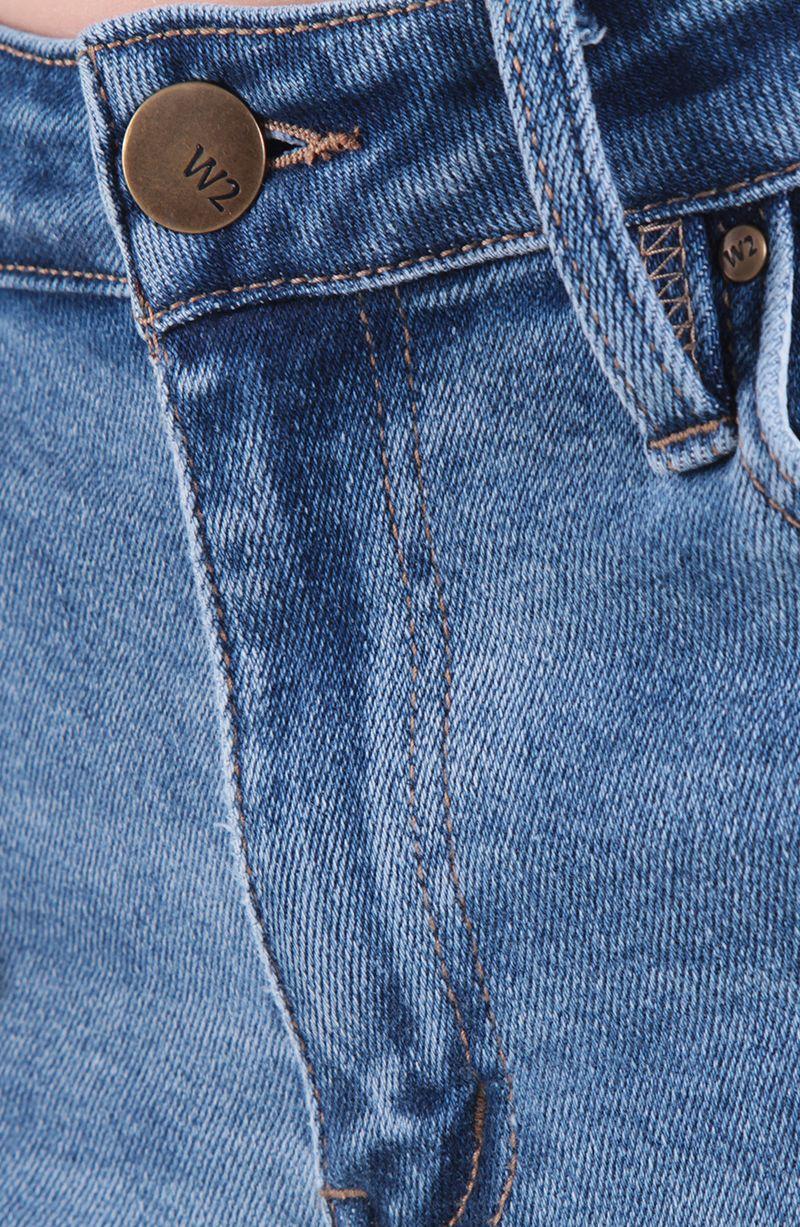 Jeans Wide Leg Tiro Alto Pretina Basica 1 Boton-2