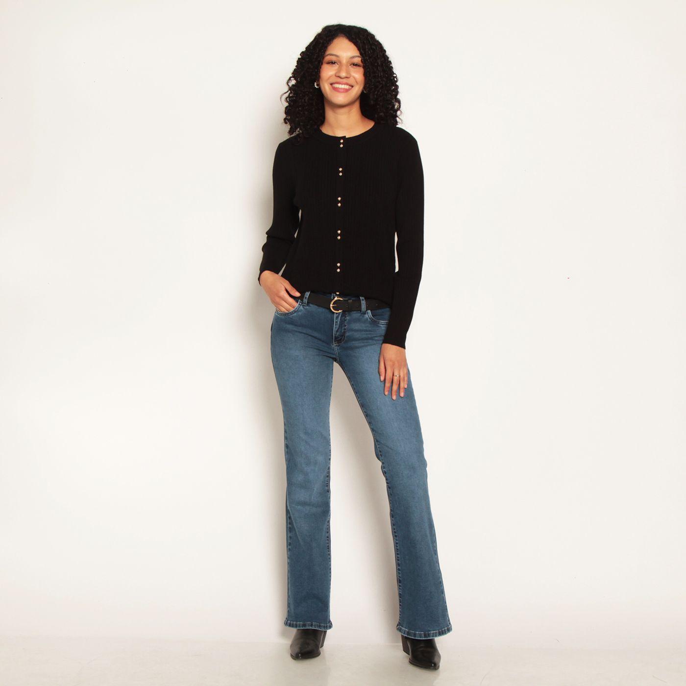 Chaleco Manga Larga Escote Redondo-2