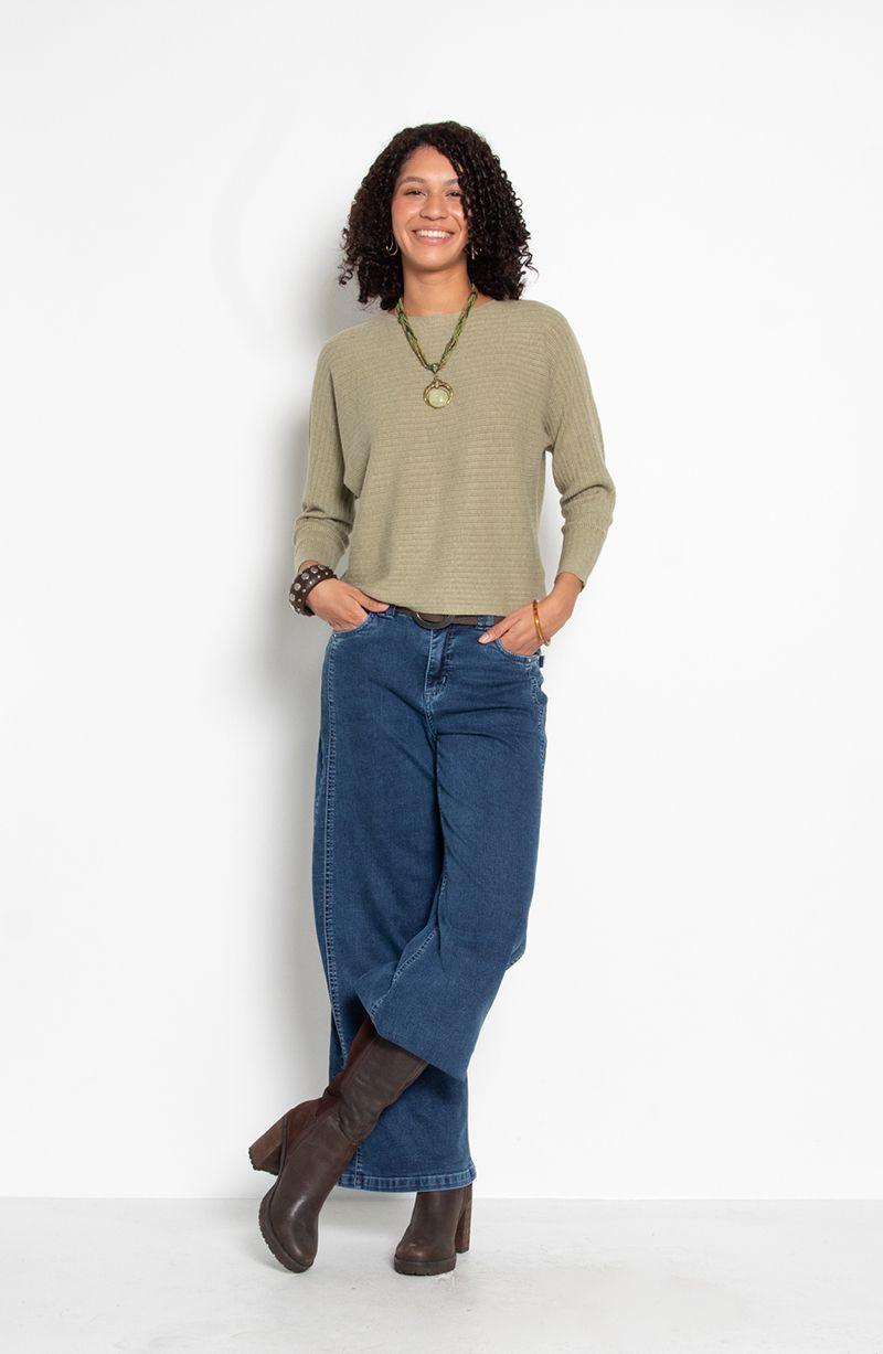 Sweater Manga  3/4 Escote  Redondo-7