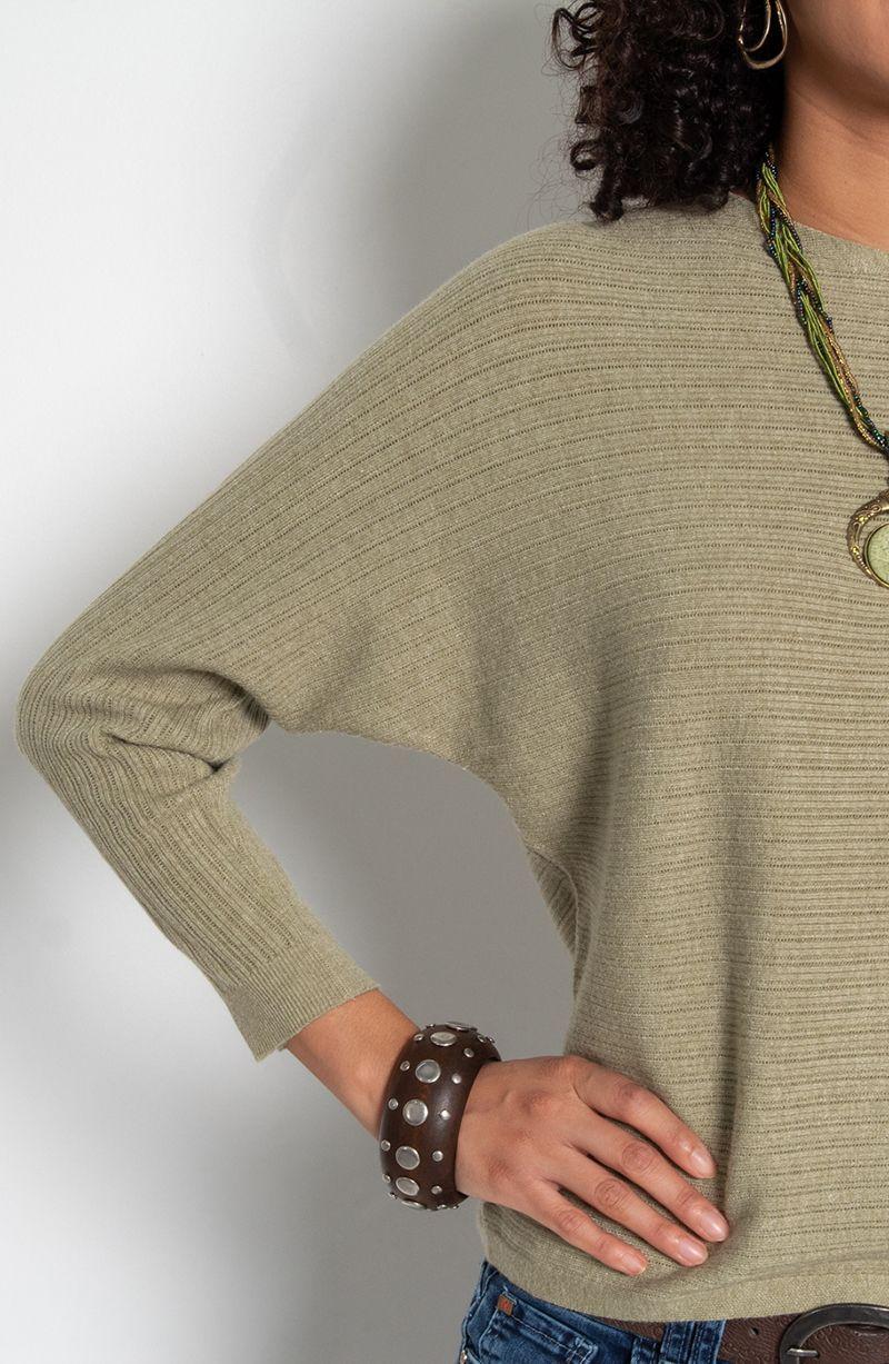 Sweater Manga  3/4 Escote  Redondo-4