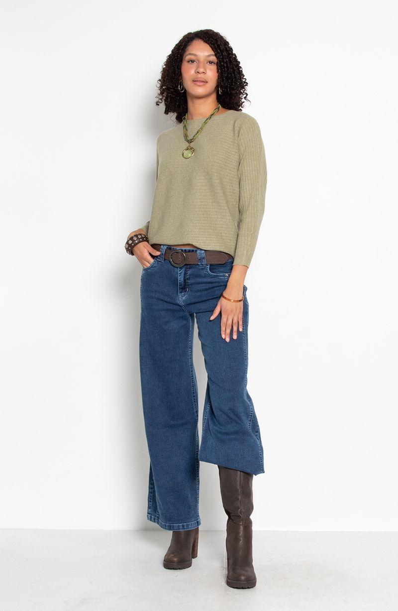 Sweater Manga  3/4 Escote  Redondo-6
