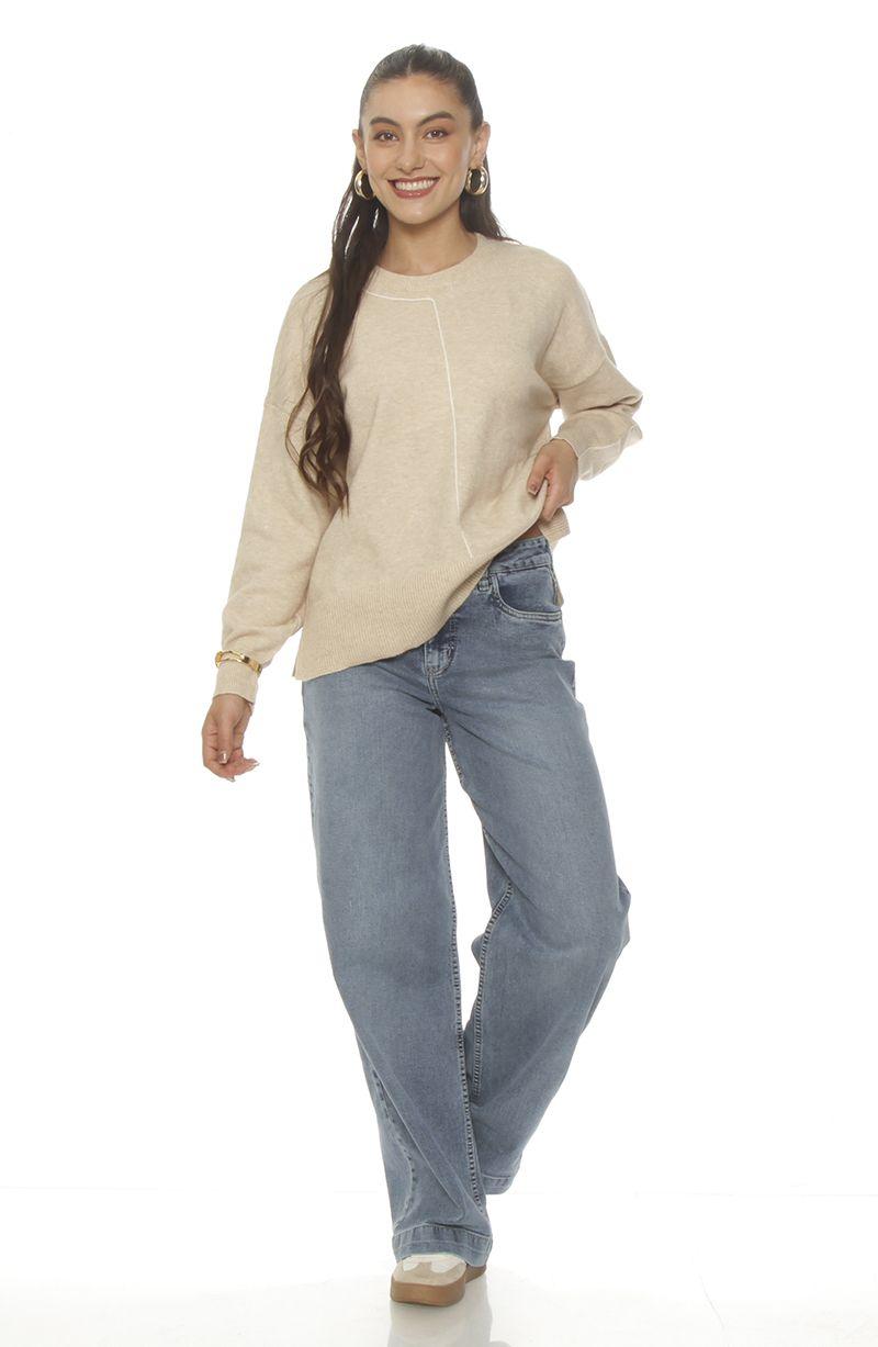 Sweater Escote Redondo Manga Larga-5