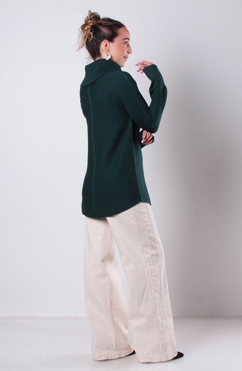 Sweater Cuello Alto Manga    Larga-3