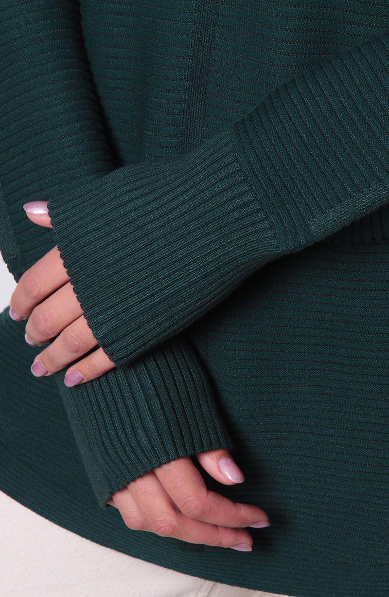 Sweater Cuello Alto Manga    Larga-4