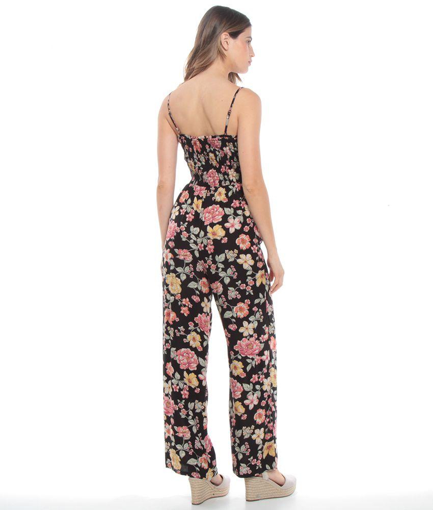 Enterito Estampado Floral Con Abertura En Abdomen-2