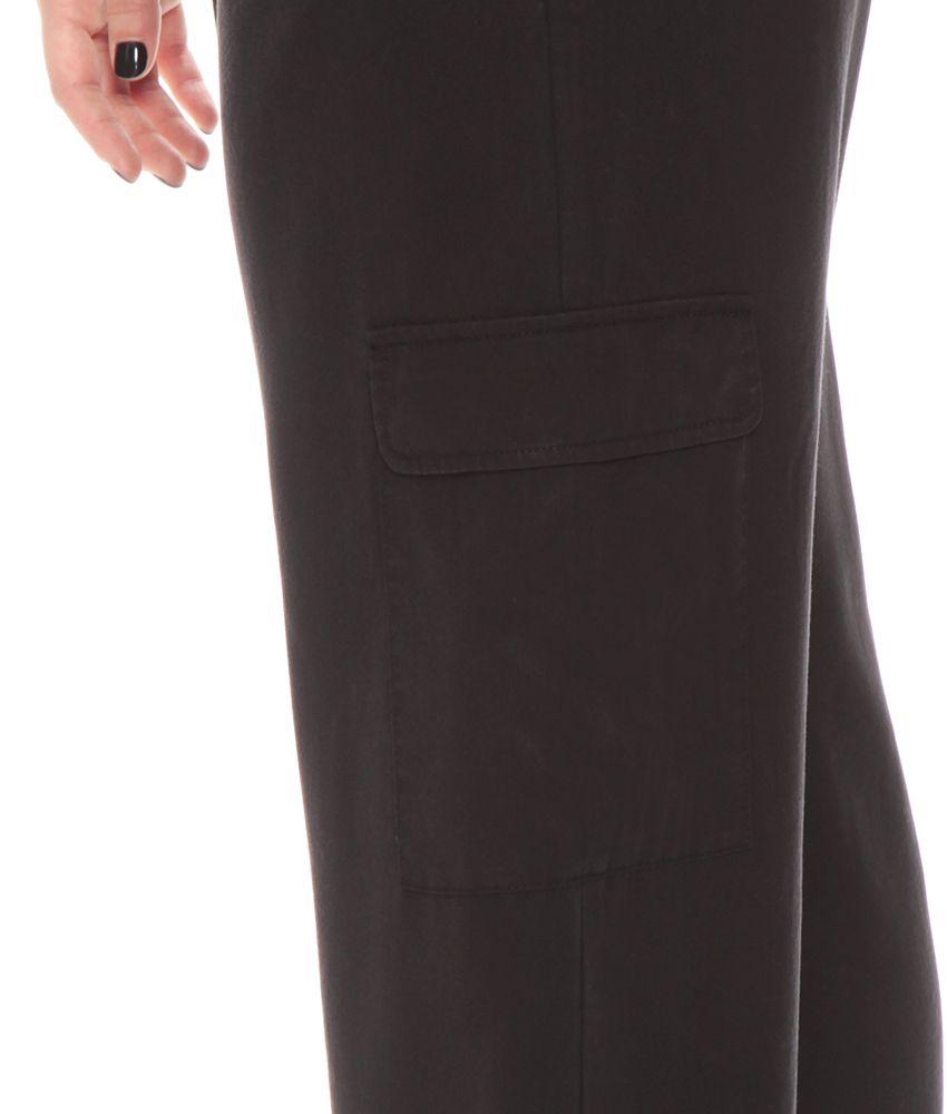 Pantalon Cargo Lyocell Tiro Alto-3