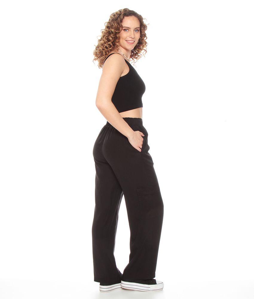 Pantalon Cargo Lyocell Tiro Alto-7