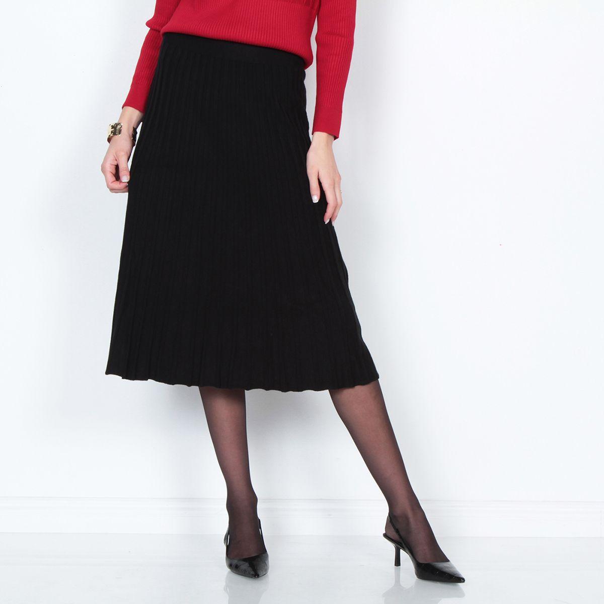 Falda Tejida Con Pretina Elasticada-0