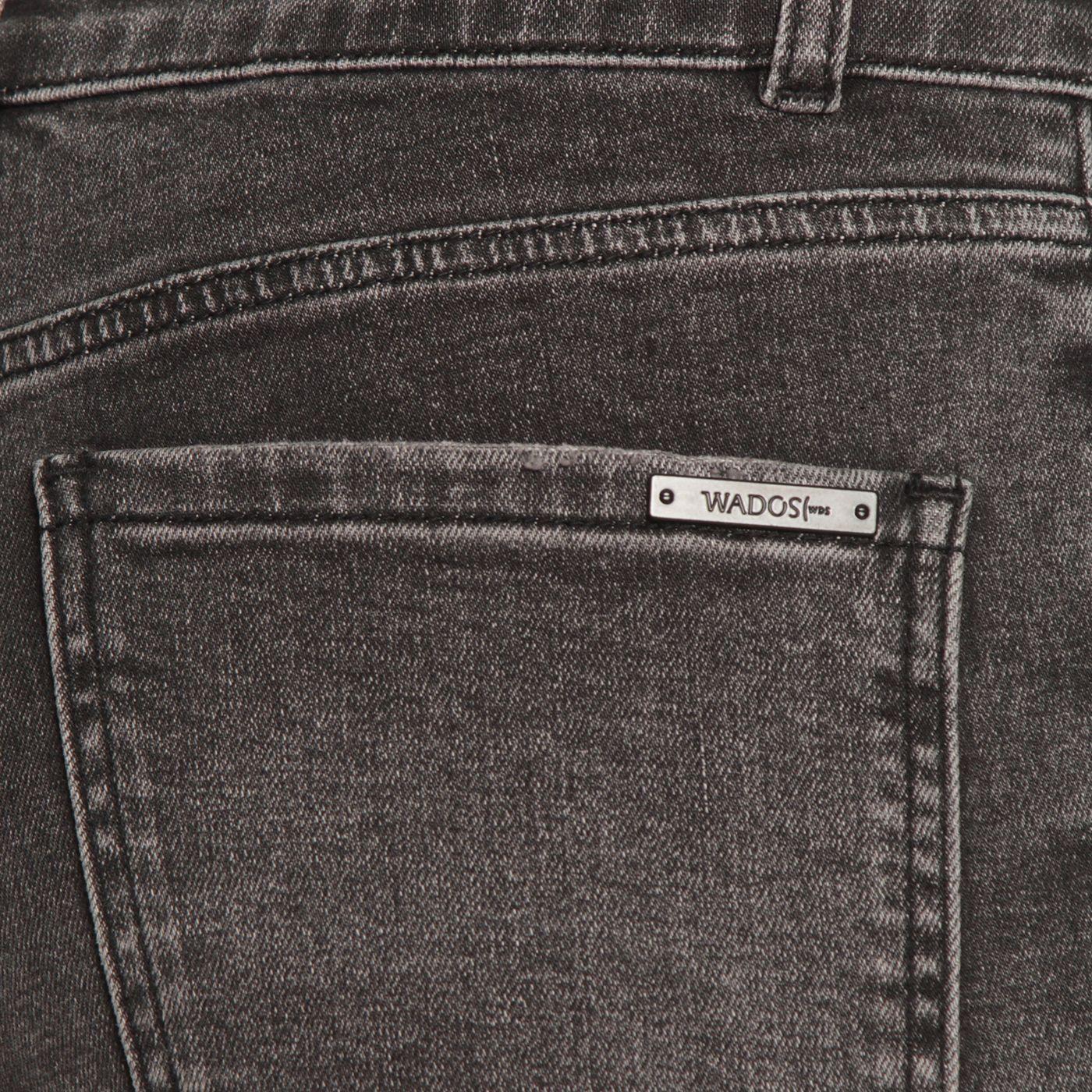 Jeans Flare Tiro Alto Pretina 2 Botones-4