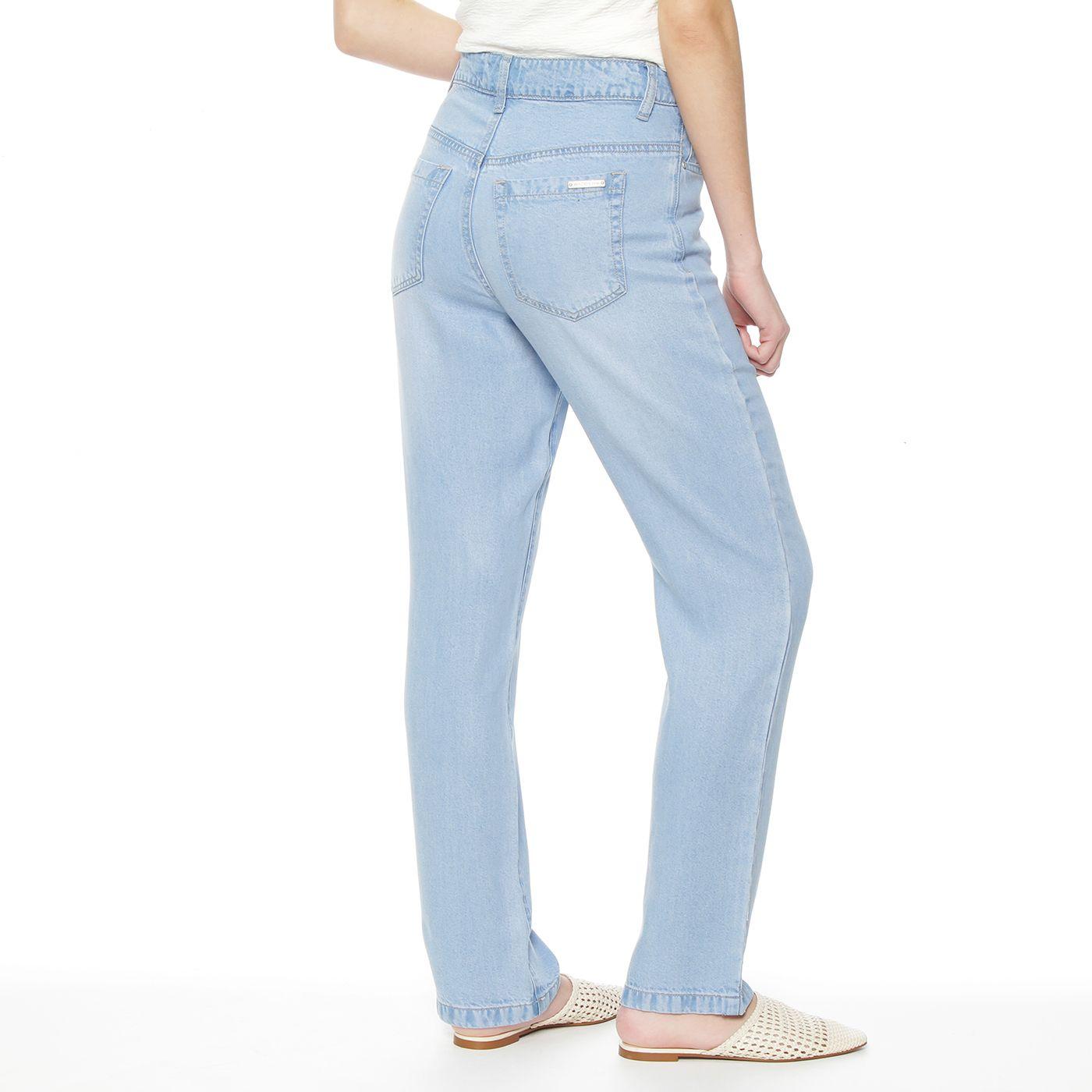 Pantalon Recto Lyocell Tiro Alto Pretina Basica 1 Boton-1