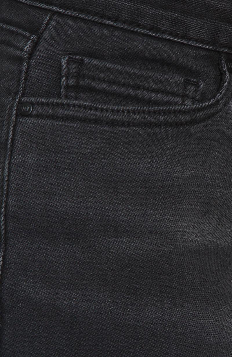 Jeans Wide Leg Cuff Tiro Medio Pretina  Basica 1 Boton-3