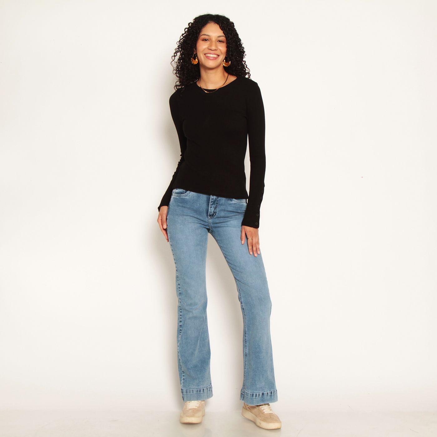 Polera Manga Larga   Escote Redondo-2