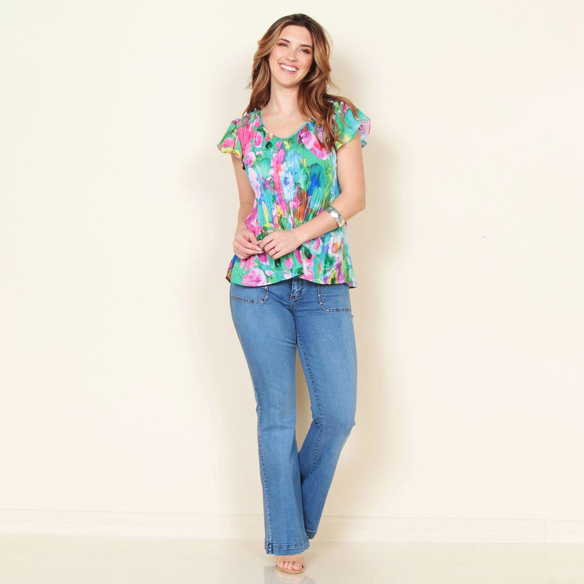 Blusa Plisada Manga Corta-2