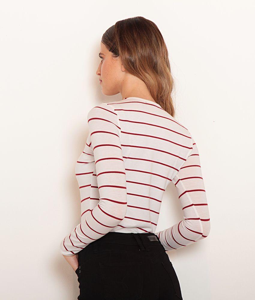 Body Manga Larga Con Detalle Entrelazado-1